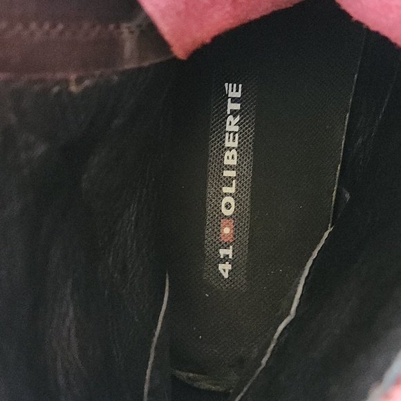 Vtg Oliberte Mens EU 41 US  Distressed Heavyweight Leather Boots Burgundy - Picture 8 of 8